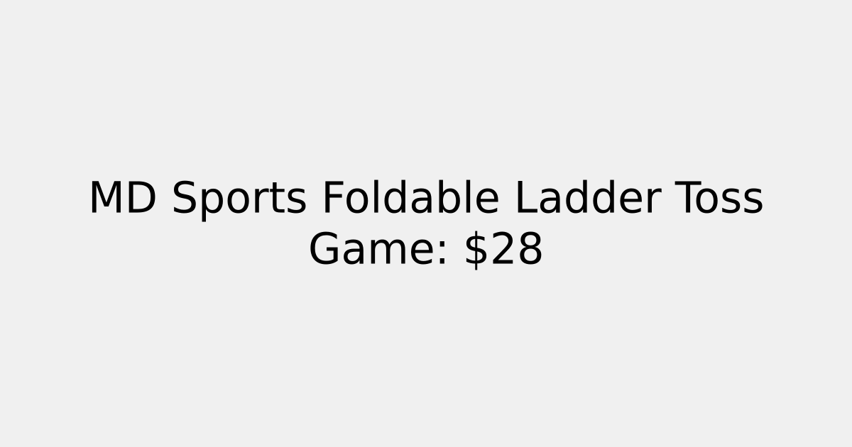 MD Sports Foldable Ladder Toss Game: 